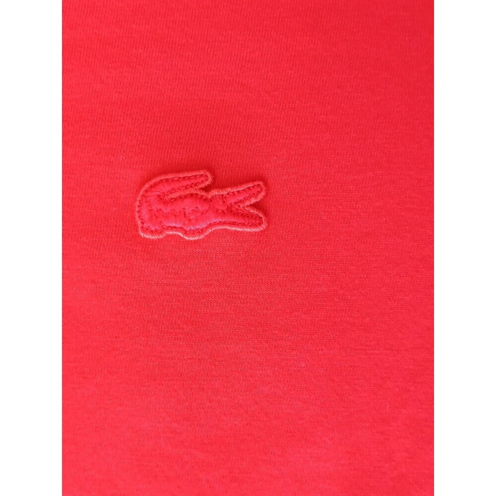 Lacoste Dress Women's Size 34 Red Stripe Embroidered Crocodile Pockets - Picture 2 of 6